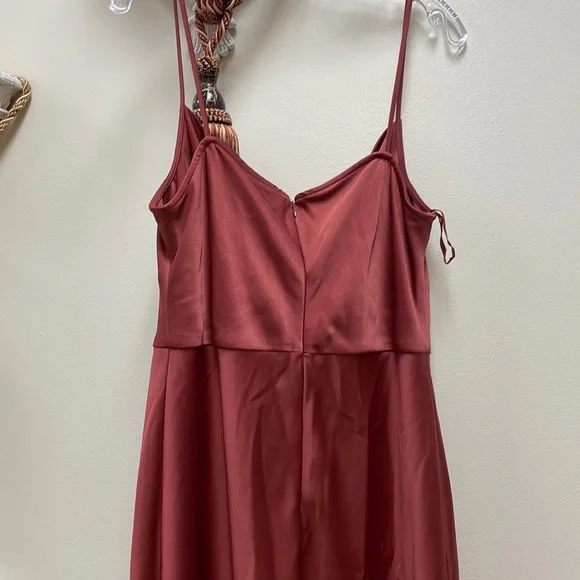 BHLDN Cali Satin Charmeuse Midi Dress By Anthropologie!!🔥🔥🔥 - Picture 11 of 16